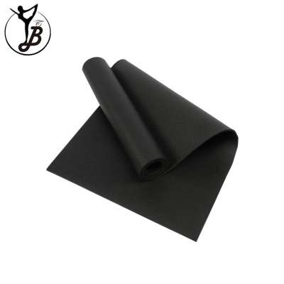 Black yoga mat 6mm thick 24"x72" studio PRO  yoga mat private label with carrying strap