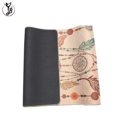 Custom bamboo print yoga mat made in China