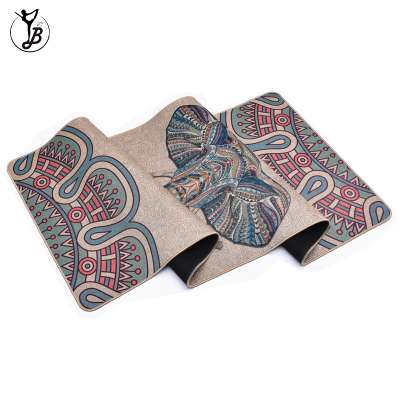 China supplier Heat Transfer Private Label Hemp yoga mats Jute yoga mat